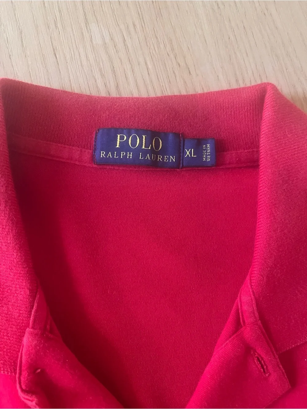 Ralph Lauren Red Short-Sleeve Polo with Contrast Pony